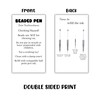 Beaded Pens Care Instruction Cards 50pk 2x3.5” Beadable Blanks for