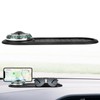 Multifunction Car Anti-Slip Mat with 360° Rotating Auto Phone Holder,