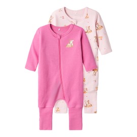 NAME IT Baby Girls' Pyjamas (Pack of 2), Ibis Rose