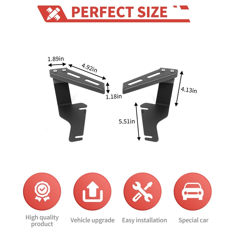 amayum fit for Chevy Silverado 2007-2013 Ditch Light Brackets LED