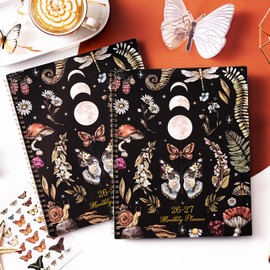 2026-2027 Monthly Planner - Monthly Planner, Jan 2026 - Dec 2027, 9" x 11", 24 Months Calendar 2026-2027, Tabs, Back Pocket, Suitable for School & Work