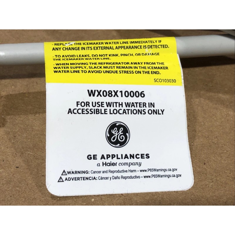 GE General Electric WX08X10006 Smartconnect Ice Maker Line 8-Foot Length