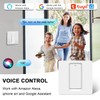 Smart Light Switch Alexa, WiFi Light Switch, Neutral Conductor Required,