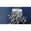 EZ-Rivets Vintage Snowmobile Merc Mercury Large Head White Rivets 50