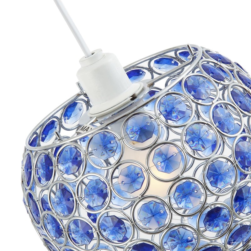 Modern Round Globe Easy Fit Pendant Shade with Small Midnight