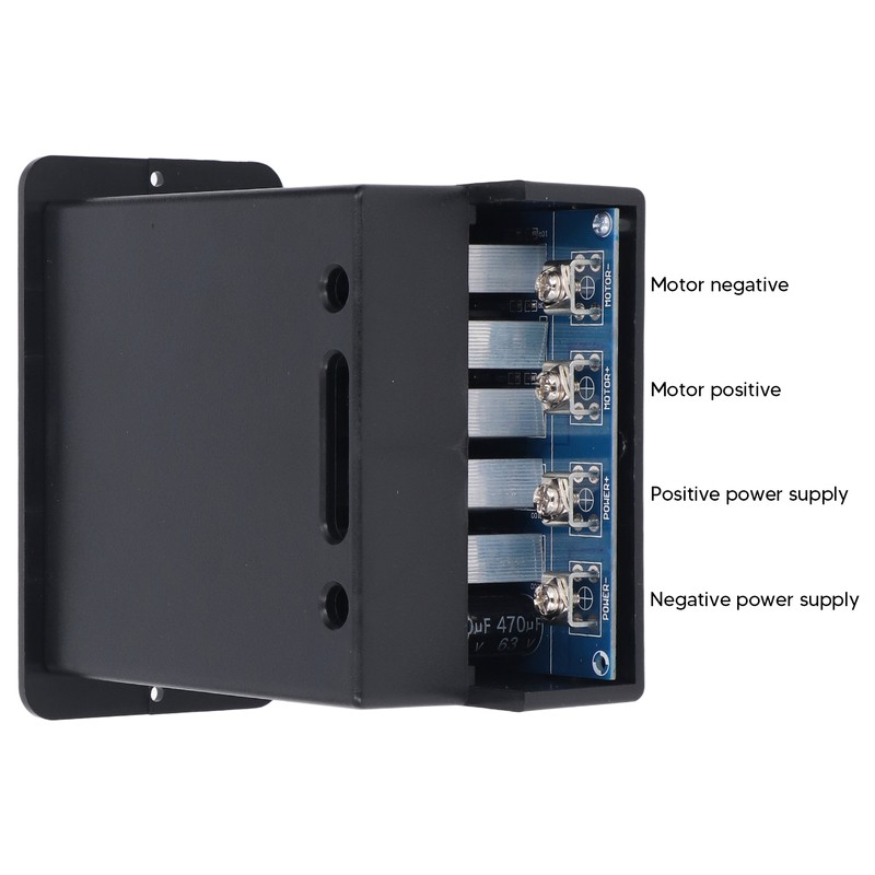 DC Motor Speed Regulator Digital Display ABS Dustproof Shell Adjustable