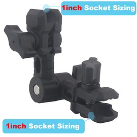 Rigdance Dual 25mm Socket Rosette Joint Arm – Aluminum Extension Adapter | Triple 360° Rotation | Compatible with RAM B Ball Mounts (16cm/6.3")