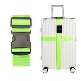 HABNI Suitcase Strap Suitcase Strap Eye-catching Extended Suitcase Straps Maximum 405 cm with Combination Lock Secure Suitcase Straps Robust Suitcase Webbing Luggage Strap for Travel and Air Travel