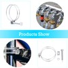 GIAK Double Wire Hose Clips Adjustable 304 Stainless Steel Hose