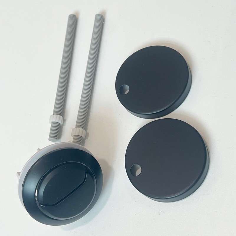 WinZo Toilet Round Dual Flush Button with Toilet Seat Bolts