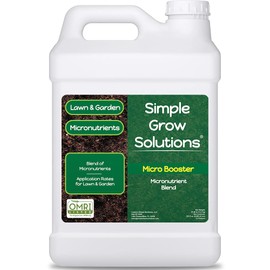 Micronutrient Booster- Complete Plant & Turf Nutrients- Simple Grow Solutions- Garden & Lawn Fertilizer- Grower, Gardener- Liquid Food for Grass, Tomatoes, Flowers, Vegetables (2.5 Gallon)