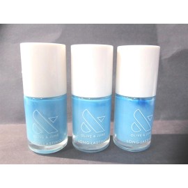 Olive and June 0.46fl oz Megababe Blue Long Lasting Nail Polish - Qty 3