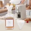 BathAce Coffee Syrup Dispenser for Coffee Bar, Clear Glass Syrup