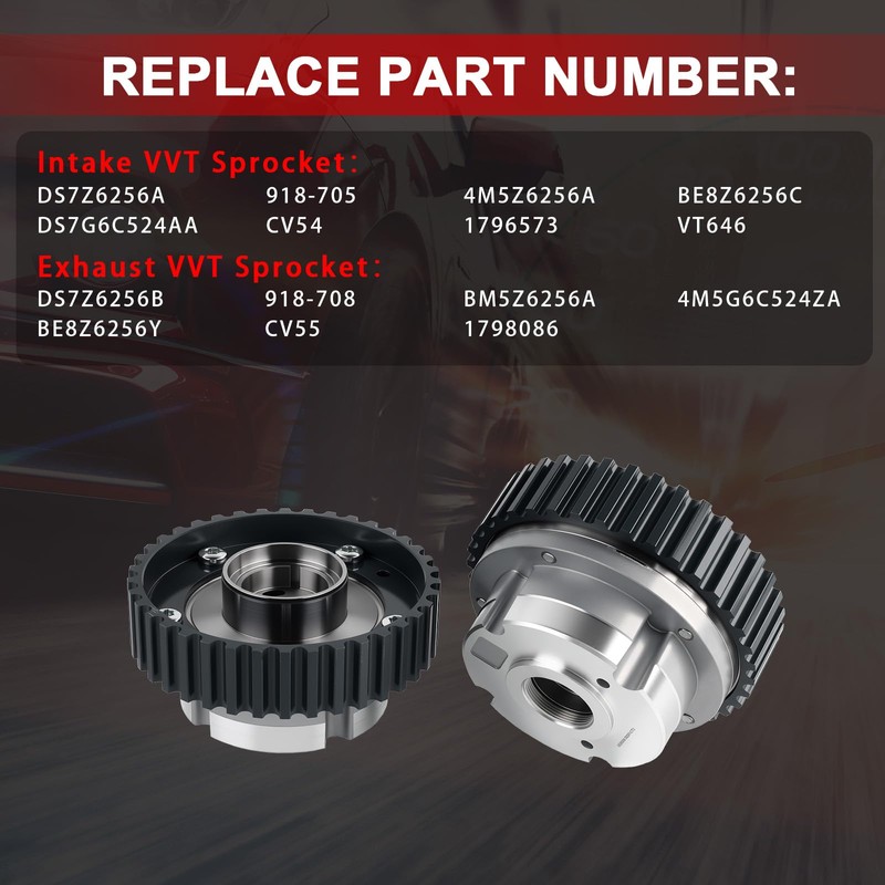 Engine Variable Valve Timing (VVT) Sprocket, Fit for 2013-2019 Ford