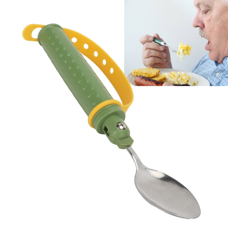 Eating Aids Spoon Utensil Adaptive Adjustable Elderly Eating Assistive Spoon