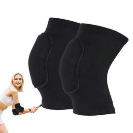 GMHLLES 1 Pair of Elbow Support for Men and Women Elbow Pads, Thickened Rebound Sponge Sweat-Absorbent and Breathable Suitable for Running, Mountain Climbing, Dancing, Football, Etc. (Black)