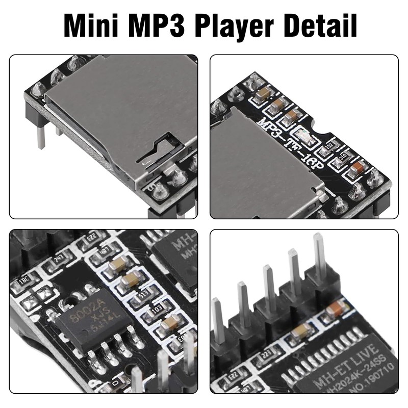 Dfplayer Mini Module Binghe Pack of 3 Dfplayer Mini Development