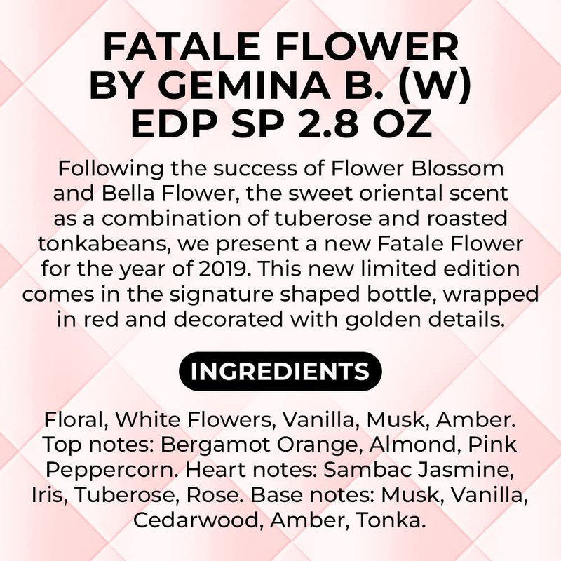 FATALE FLOWER by Gemina B. (W) EDP SP 2.8 OZ