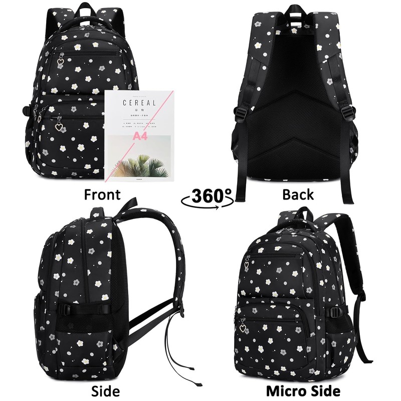 Joyfulife School Backpacks for Teen Girls Bookbags Cute Kids Backpack