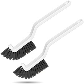 WVSAFV Kitchen Scrub Brush, Angle Cleaning Brush, Right Angle Scrub Brushs for Sink Household Dish Pot Pan Edge Corners, Small Space Crevice Cleaning with Stiff Bristle, 2Pcs