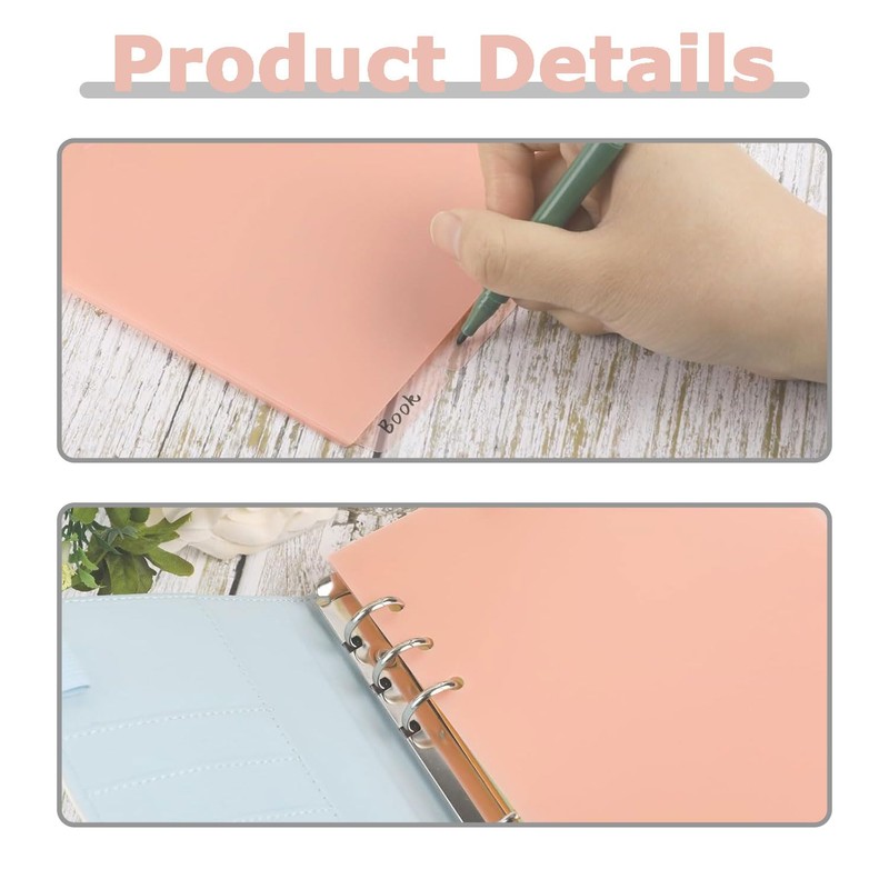 LvYiLinggg Plus PP Index Sheet A7 6 Holes 2 Pairs