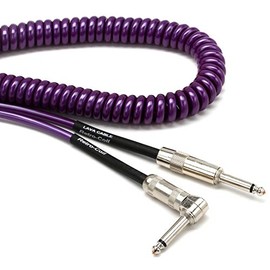 Lava Cable Retro Coil Instrument Cable Metallic Purple, 20 Feet Angled-Straight
