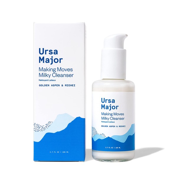 Ursa Major Making Moves Milky Cleanser | Natural, Vegan & Cruelty Free | Daily Non-Foaming cleanser for Normal to Dry & Sensitive Skin | For Men & Women | 3.7 ounces