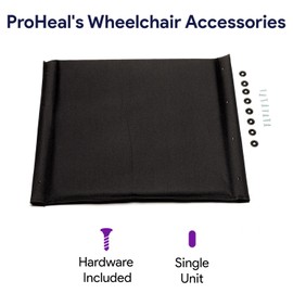 ProHeal Nylon Wheelchair Seat Replacement - Comfortable & Supportive Padded Seat for 18" Chair - K2