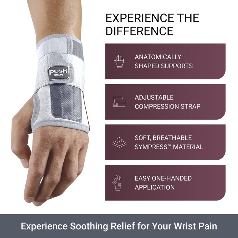 PUSH Med Wrist Brace – Sleek Wrist Support with Maximum