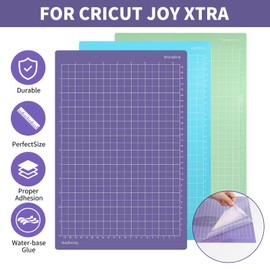 LALAGO Schneidematte für Cricut Joy Xtra, 6 Stück Ersatzkleber klebrige Schneidematten, Selbstklebende Cutting Mat zum Basteln, Rutschfester Matt für Cricut Zubehör (StandardGrip LightGrip StrongGrip)