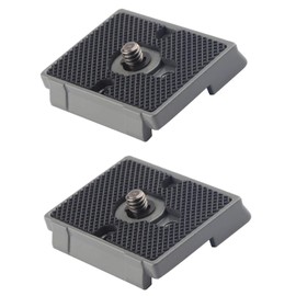Quick Release Plate, Tripod Quick Release Plate Fit for Manfrotto 200pl-14 Rc2, Compatible Manfotto Tripod and 494RC2 Ball Head -2PCS