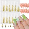 400Pcs Star Nail Charms for Nail Art Gold Nail Rhinestones