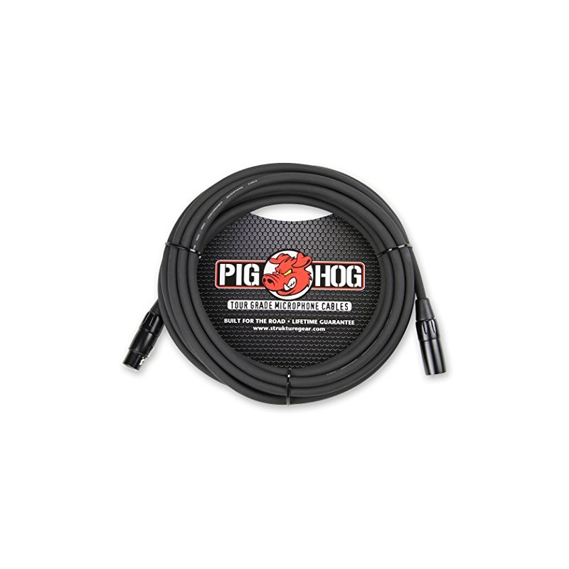 Pig Hog PHM25 25' ft XLR 8mm Tour Grade Mic