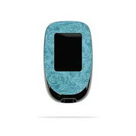 MightySkins Skin Compatible with Accu-Chek Nano - Baby Blue Jacquard | Protective, Durable, and Unique Vinyl Decal wrap Cover | Easy to Apply, Remove, and Change Styles | Made in The USA