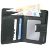 Money Maker Women's Leather Wallet Handy Folding Purse with Multiple