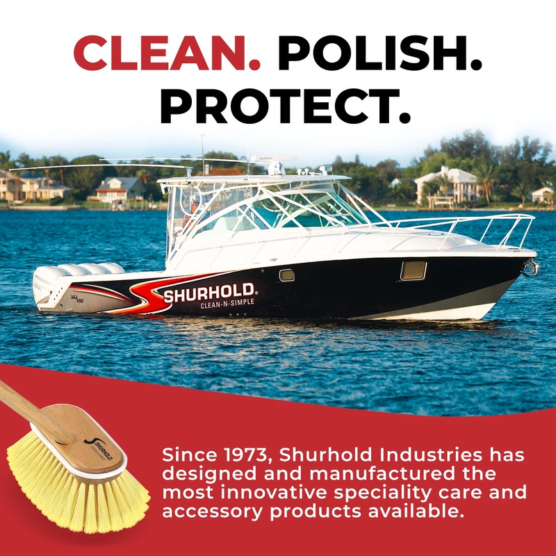Shurhold 1960 Marine Mate 6 Inch Soft Bristle Brush with