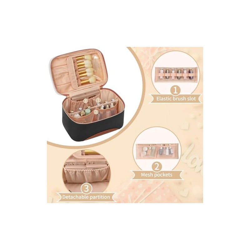 Makeup Brush Holder Travel, Compact Lightweight Accessory for Travel and