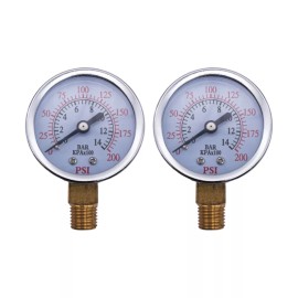 KOOBEN 2 pcs Air Compressor Pressure Gauges fit Coleman Powermate SPA0502054