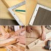 QWORK® Stainless Steel L Shape Square Ruler, 150 x 300