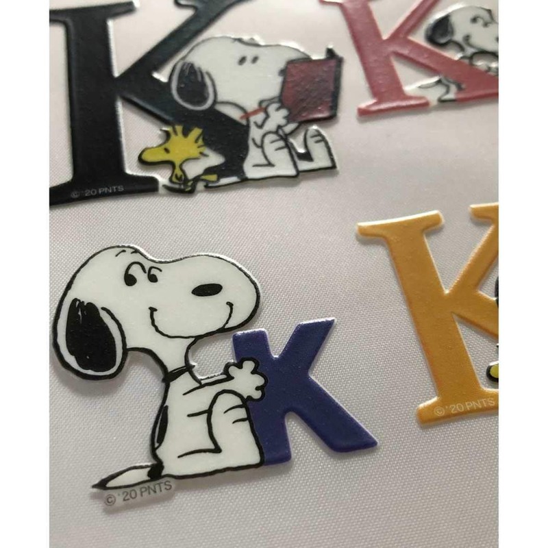 S&C Snoopy [Heat Resistant Water Resistant Initial Sticker] Decoration Sticker/Alpha