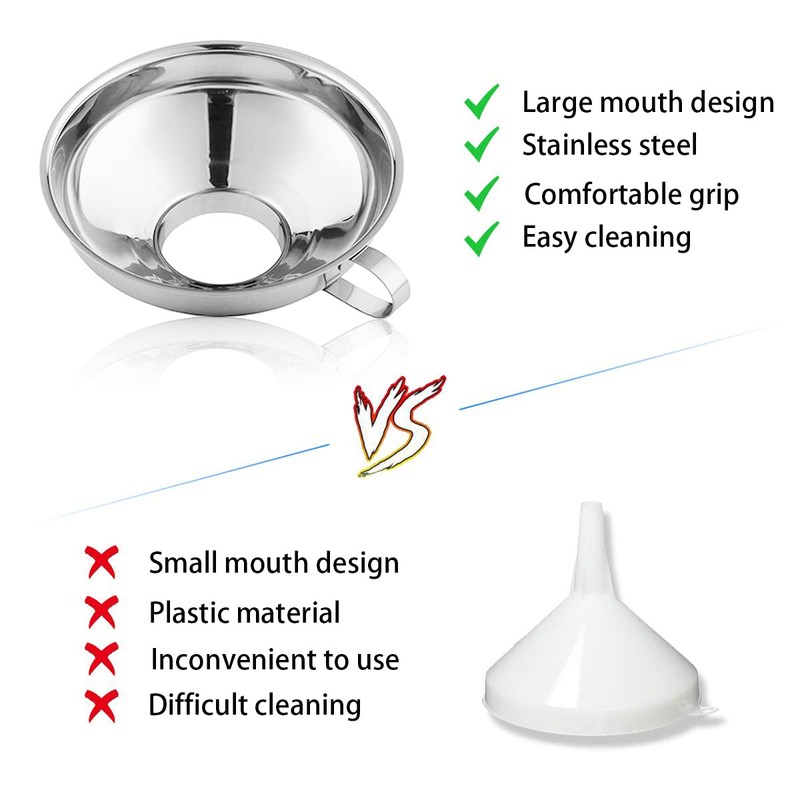 Canning Funnel for Kitchen Use, Wide Mouth Funnel for Mason