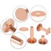 Comphic Copper Rivets for Leather, Smooth Leather Rivets, Pure Copper