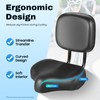 Fenjidrop Bike Seat with Backrest, Oversized Bike Seat, Extra Wide