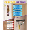 UCEC Vertical Key Holder Wall Mount with Hooks, Space-Saving Wooden