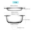 Clear Round Glass Casserole Dish With Lid Non-Plastic Lidded Casseroles