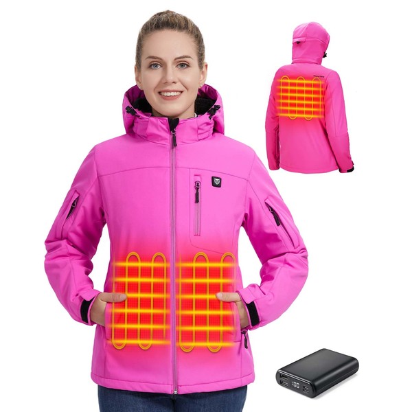 TIDEWE Heated Jacket for Women with Battery Pack, Hunting Coat