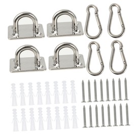 FUNOMOCYA 1 Set Heavy Duty Ceiling Hooks with Screws for Hammocks Gym Rings Outdoor Indoor Use Easy to Install