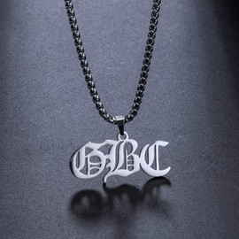 COMTRUDE Lil Peep Necklace Stainless Steel Rapper Pendant Perfect Gifts for Young Singer Fans (Silver)
