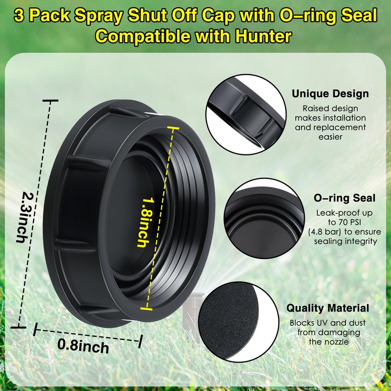 Gulfmew 5 Pack Sprinkler Head Cap Compatible with Hunter Pro