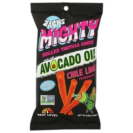 Zack's Mighty Chile Lime Rolled Tortilla Chips, 6 OZ